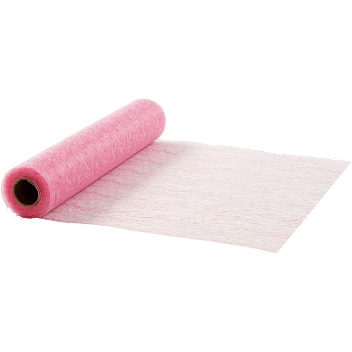 Chemins de table, L : 30 cm, rose clair, 10 m/ 1 rouleau