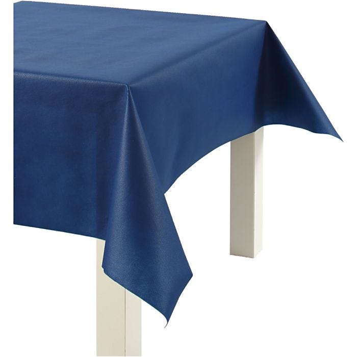 Nappe en Similicuir, L : 125 cm, 70 gr, bleu foncé, 10 m/ 1 rouleau