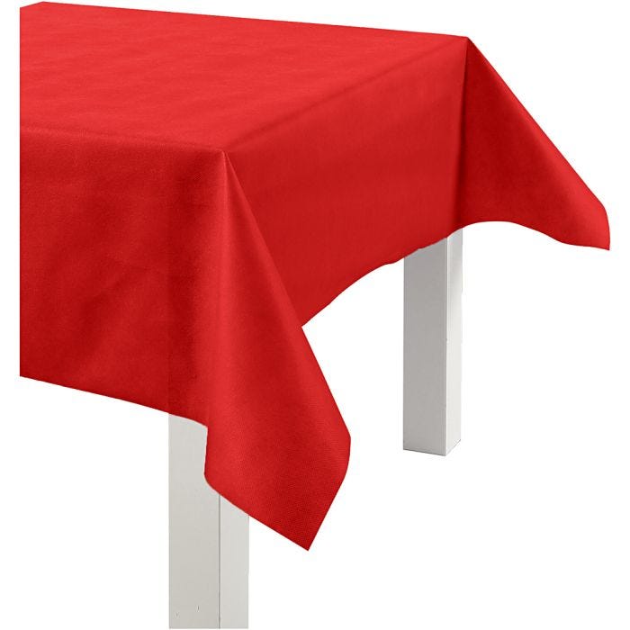 Nappe en Similicuir, L : 125 cm, 70 gr, rouge, 10 m/ 1 rouleau