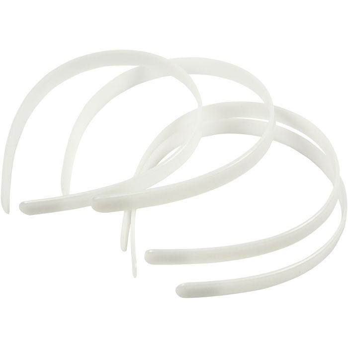 Diadèmes, L : 13 mm, blanc, 5 pièces/ 1 Pq.