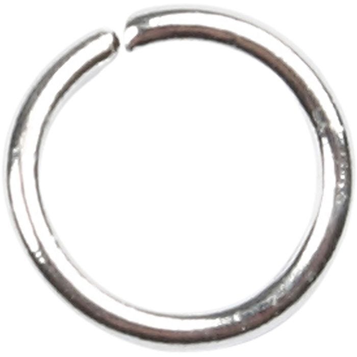Boucles rondes , dim. 5,4 mm, ép. 0,7 mm, argenté, 500 pièces/ 1 Pq.
