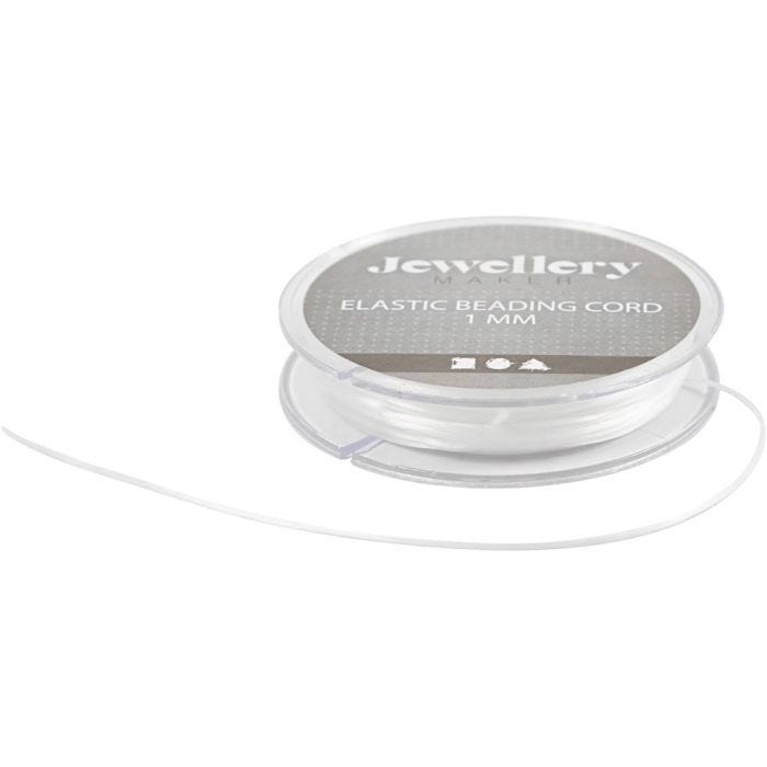 Cordon élastique, Plat, ép. 1 mm, 10 m/ 1 rouleau