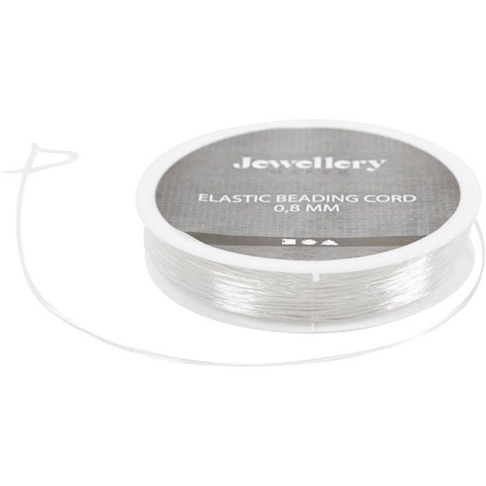 Cordon élastique, rond, ép. 0,8 mm, 10 m/ 1 rouleau
