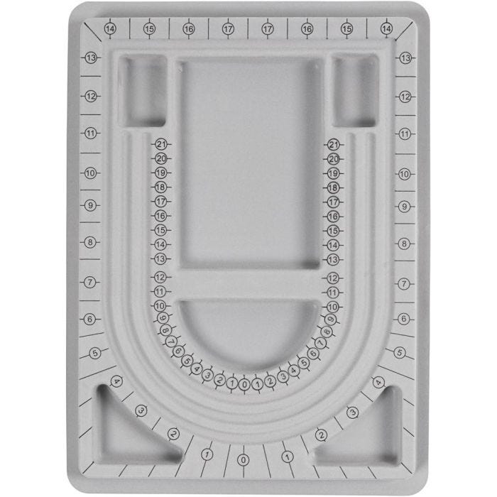 Plateau à perles, 32,7 cm, 24 cm, 1,5 cm, 1 pièce