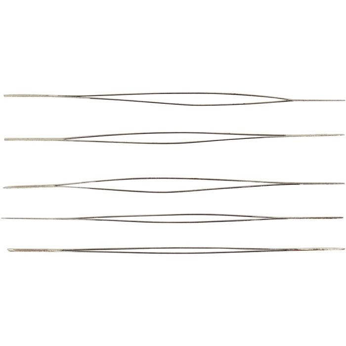 Aiguille à perles, L : 6 cm, ép. 0,3 mm, 5 pièces/ 1 Pq.