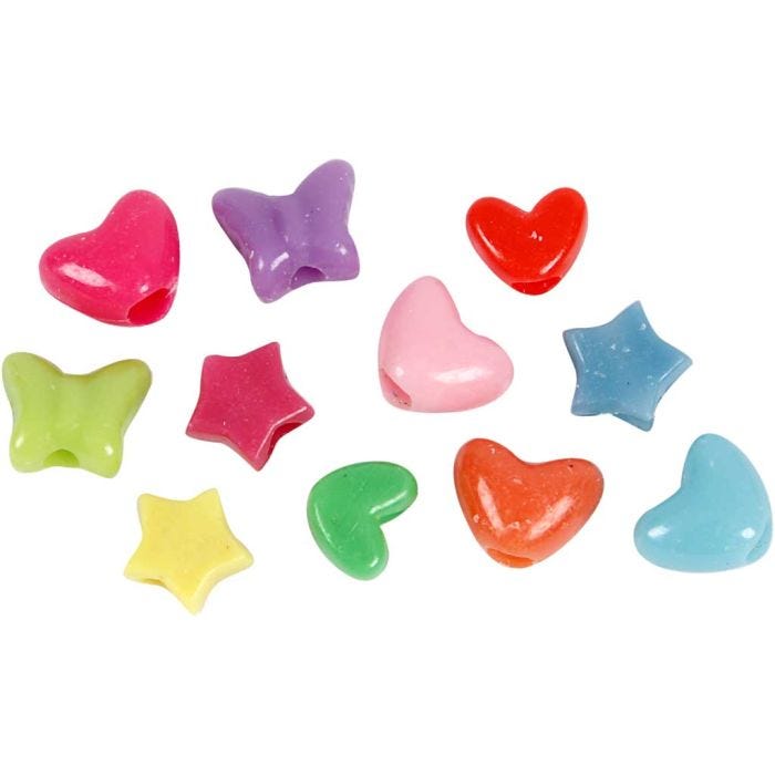 Perles Plastique Novelty, 125 ml/ 1 Pq.