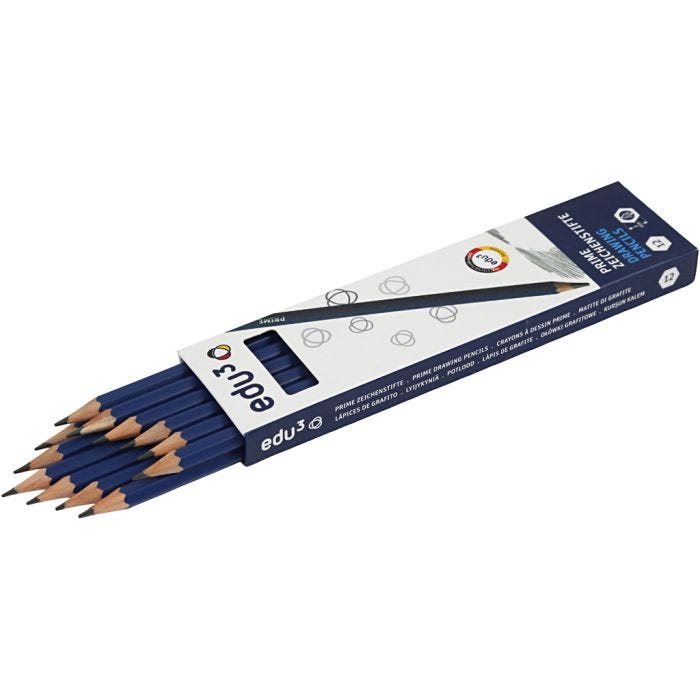 Crayon à Papier edu, 2B, 12 pièces/ 1 Pq.