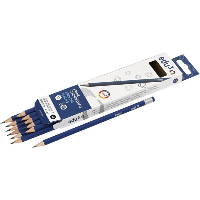 Crayon à Papier edu, 2H, 12 pièces/ 1 Pq.