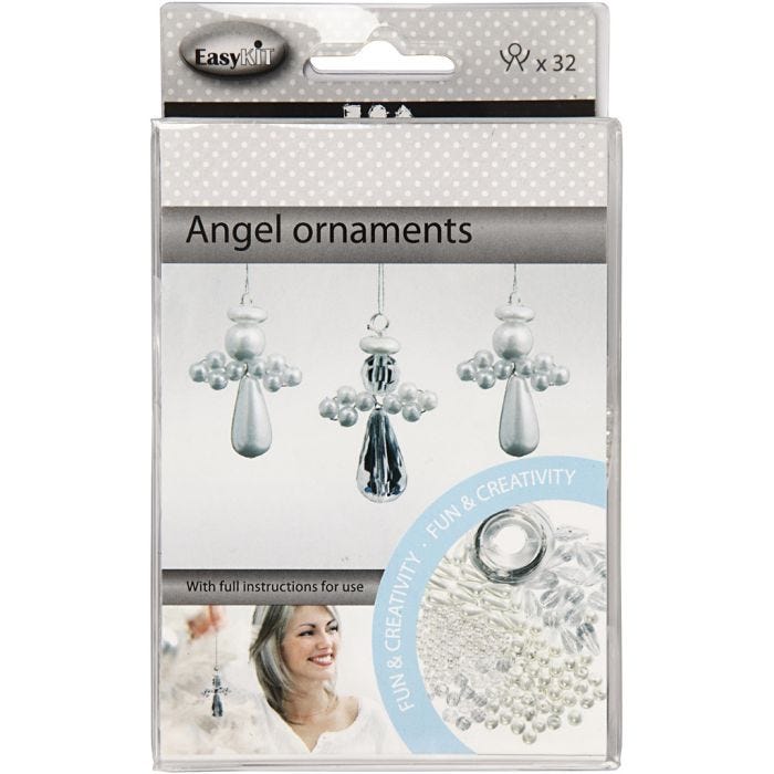Ornement Ange, H : 2,8 cm, 32 pièces/ 1 Pq.