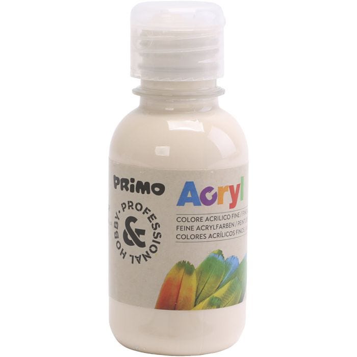 Peinture acrylique de luxe PRIMO, beige, 125 ml/ 1 flacon
