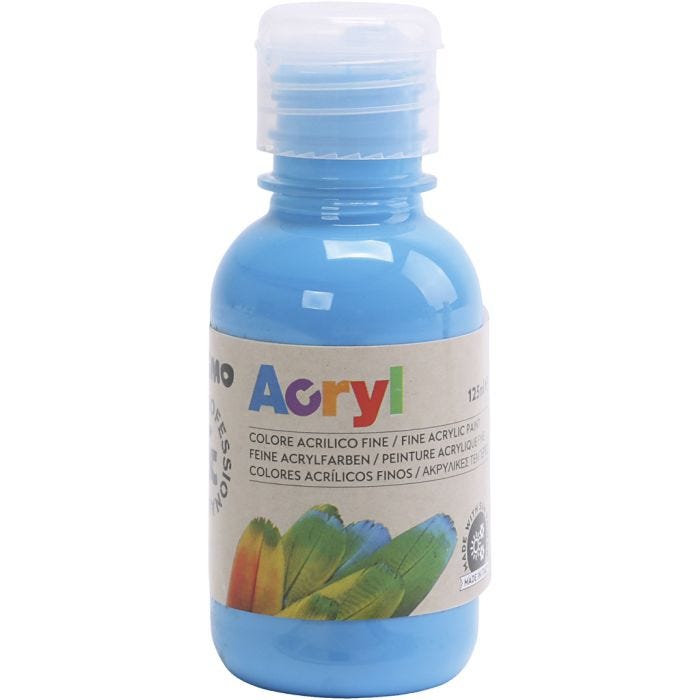 Peinture acrylique de luxe PRIMO, bleu primaire, 125 ml/ 1 flacon