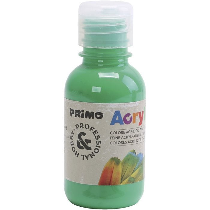 Peinture acrylique de luxe PRIMO, vert, 125 ml/ 1 flacon