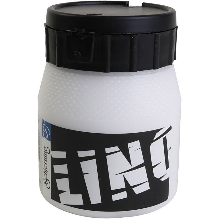 Encre pour Linogravure, blanc, 250 ml/ 1 boîte
