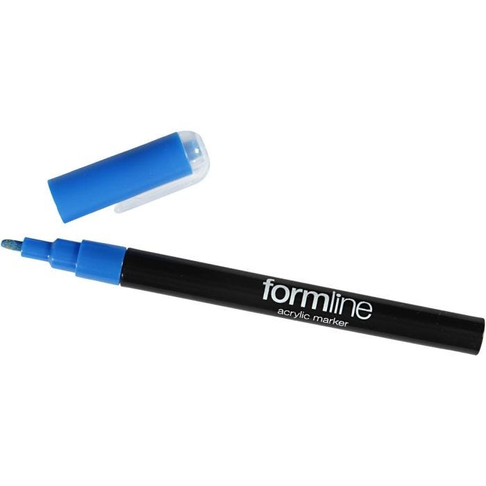 Feutre acrylique formline, 0,9-1,3 mm, bleu, 1 pièce