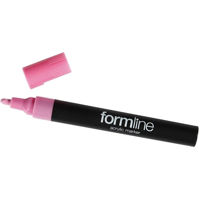 Feutre acrylique formline, 2.5 mm, rose, 1 pièce