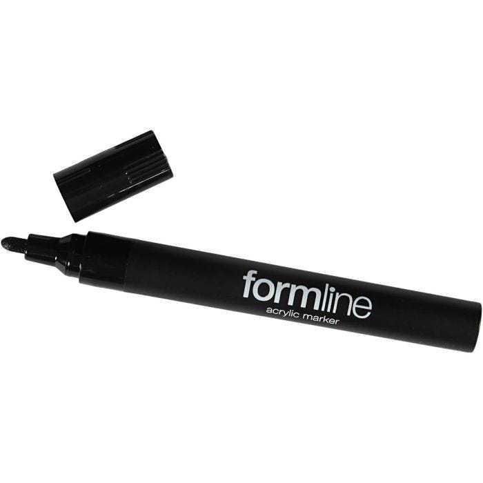 Feutre acrylique formline, 2.5 mm, noir, 1 pièce