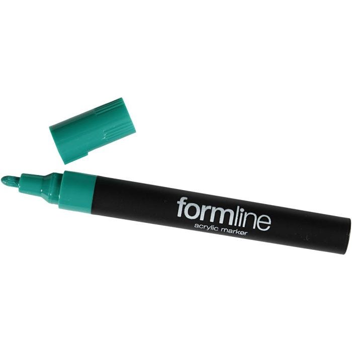 Feutre acrylique formline, 2.5 mm, vert, 1 pièce