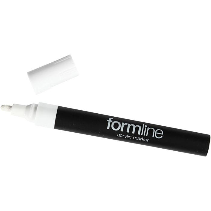 Feutre acrylique formline, 2.5 mm, blanc, 1 pièce