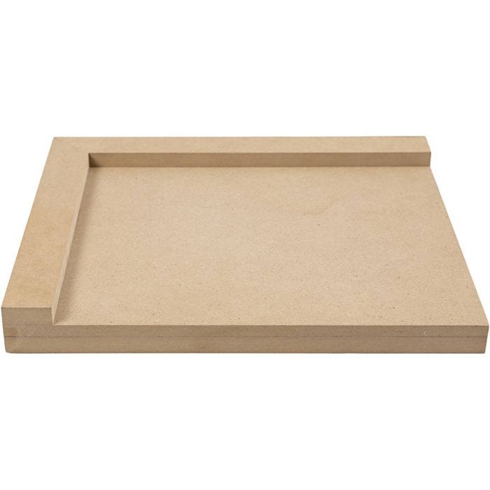 Planche à découper pour linoléum, dim. 25x29 cm, droitier, 1 pièce
