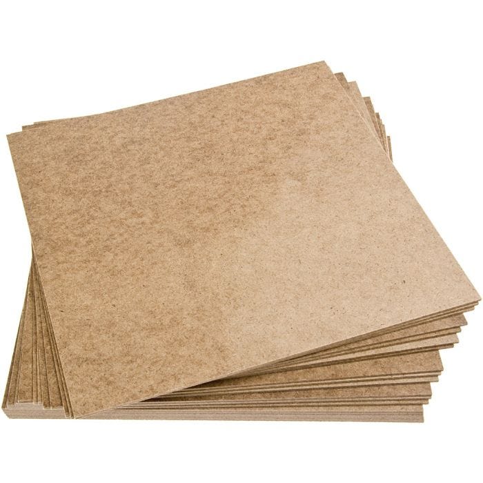 Panneaux en masonite, dim. 30x30x0,25 cm, 20 pièces/ 1 Pq.