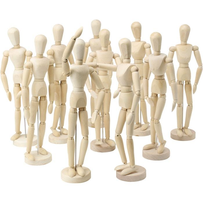 Mannequin, H : 29 cm, 10 pièces/ 1 Pq.