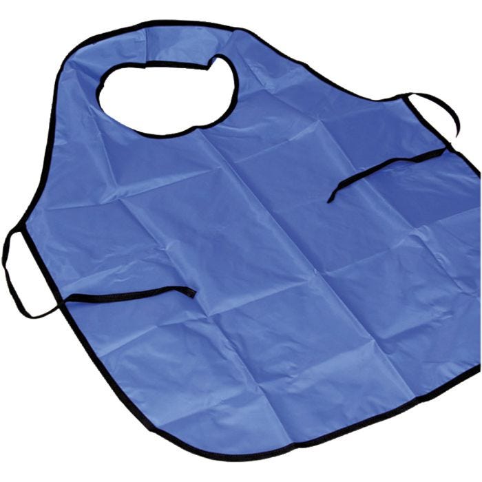Schilderschort met neklus, 100 cm, M-XL cm, blauw, 1 stuk