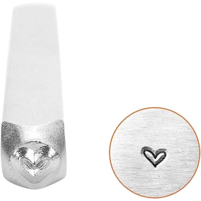 Tampon relief, Coeur, 65 mm, 3 mm, 1 pièce