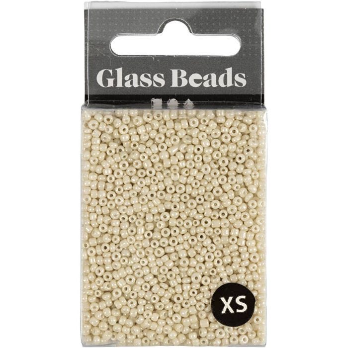 Perles de Rocaille, d 1,7 mm, dim. 15/0, diamètre intérieur 0,5-0,8 mm, dusty rose, 25 gr/ 1 Pq.