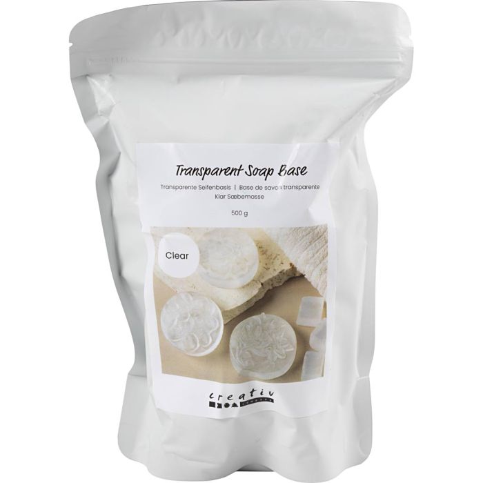 Transparante zeep basis, korrels, 500 gr/ 1 doos