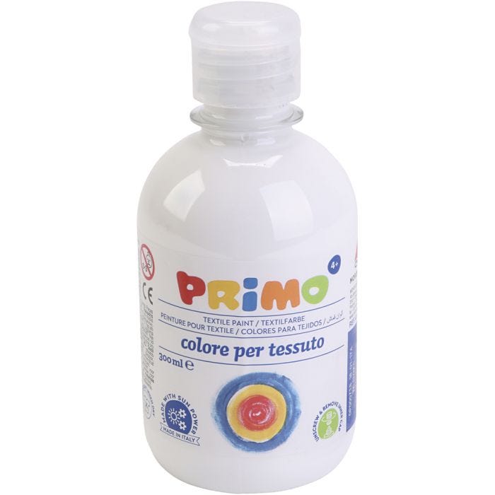 Peinture Textile, blanc, 300 ml/ 1 flacon