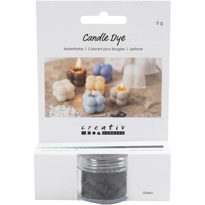 Colorant pour bougies, vert, 5 gr/ 1 Pq.
