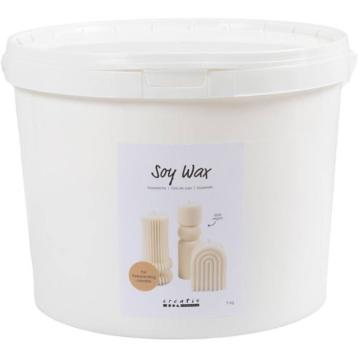 Sojawas, crème, 5 kg/ 1 doos