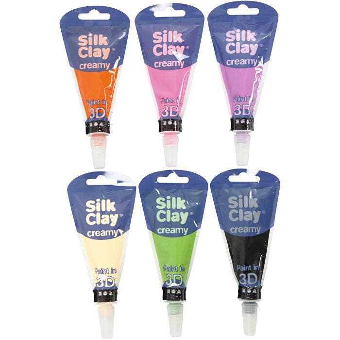 Silk Clay® Creamy , couleur extra, 6x35 ml/ 1 set
