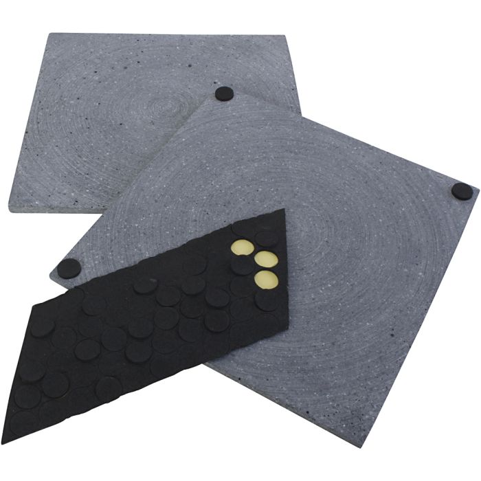 dim. 15x15 cm, gris, 12 pièces/ 1 Pq.