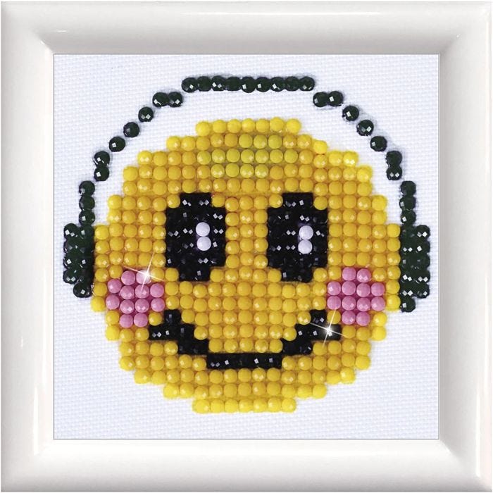 Diamond Dotz, Smiley groove, 7,6x7,6 cm, 1 Pq.