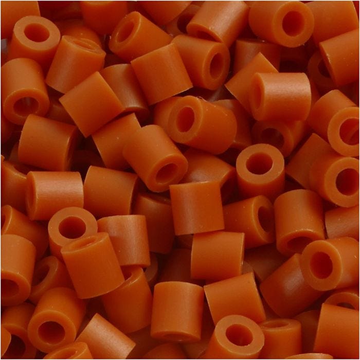 Perles à repasser, dim. 5x5 mm, diamètre intérieur 2,5 mm, medium, rouge brunâtre (32254), 6000 pièces/ 1 Pq.