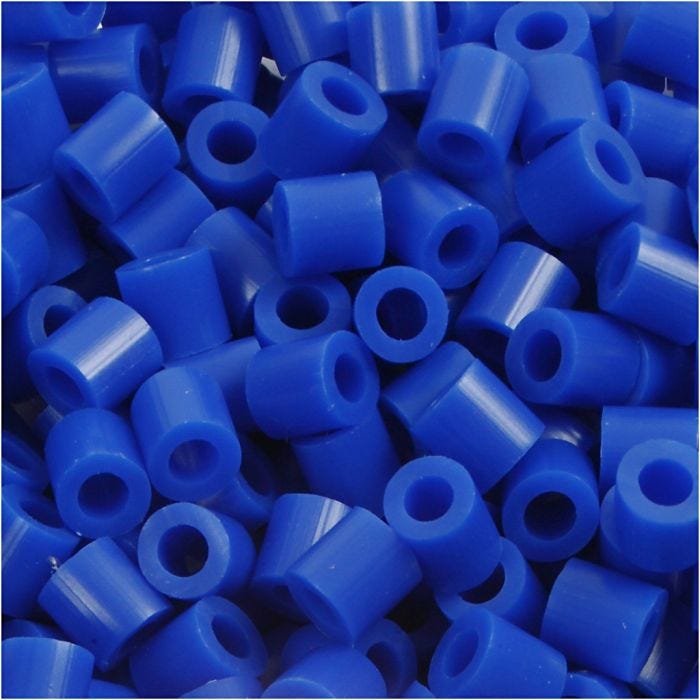 Perles à repasser, dim. 5x5 mm, diamètre intérieur 2,5 mm, medium, bleu foncé (32232), 6000 pièces/ 1 Pq.