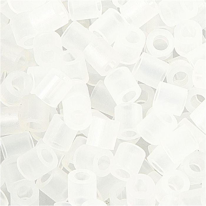 Perles à repasser, dim. 5x5 mm, diamètre intérieur 2,5 mm, medium, transparent (32264), 1100 pièces/ 1 Pq.