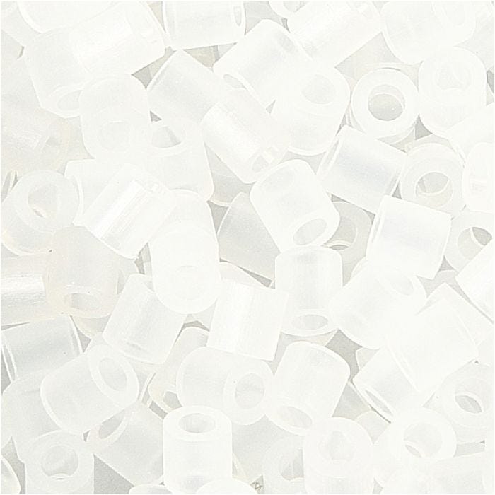 Perles à repasser, dim. 5x5 mm, diamètre intérieur 2,5 mm, medium, transparent (32264), 6000 pièces/ 1 Pq.