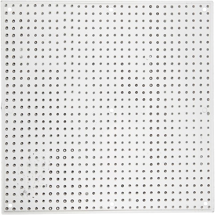 Plaque à picots, grand carré, dim. 14,5x14,5 cm, medium, 10 pièces/ 1 Pq.