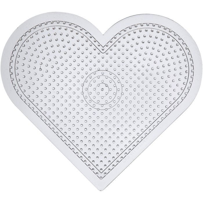 Plaque à picots, dim. 15 cm, medium, transparent, 10 pièces/ 1 Pq.