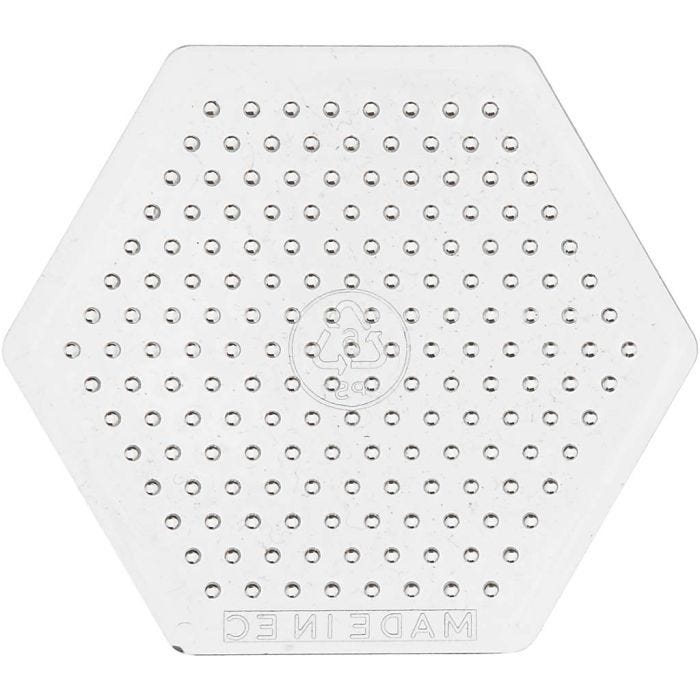 Plaque à picots, petit hexagone, dim. 7 cm, medium, 10 pièces/ 1 Pq.