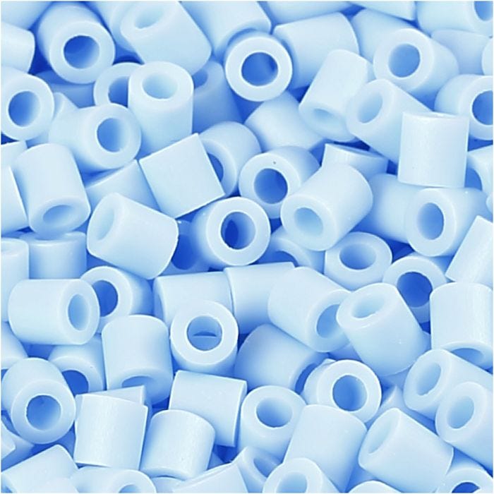 Photo Pearls, dim. 5x5 mm, diamètre intérieur 2,5 mm, medium, bleu clair (28), 6000 pièces/ 1 Pq.