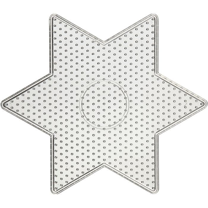 Plaque à picots, 15x15 cm, medium, transparent, 1 pièce