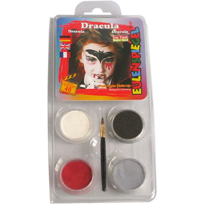 Eugelspiegel Maquillage visage, dracula, ass. de couleurs, 1 set