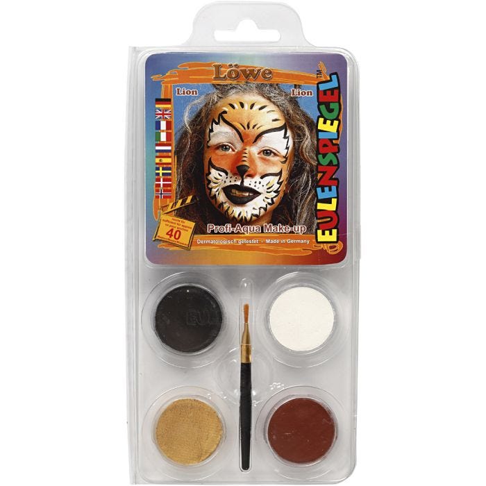 Eugelspiegel Maquillage visage, lion, ass. de couleurs, 1 set