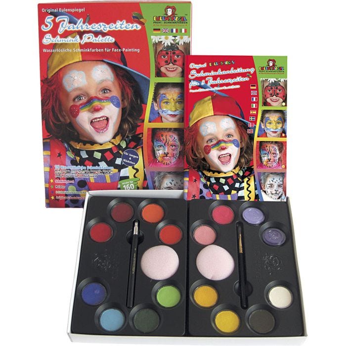 Set maquillage pas à pas, ass. de couleurs, 1 set
