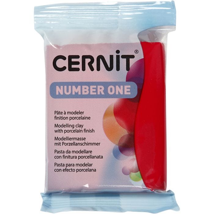 Cernit, rouge cerise (463), 56 gr/ 1 Pq.