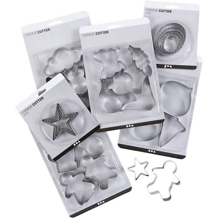 Emporte-pièces, H : 8 cm, 24 pièces/ 1 Pq.