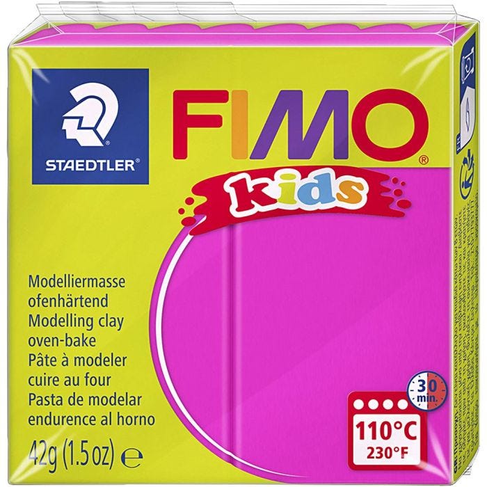 Pâte FIMO® pour Enfant, rose, 42 gr/ 1 Pq.